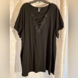 *TWO FOR $20* Torrid Black Lace Tee Shirt